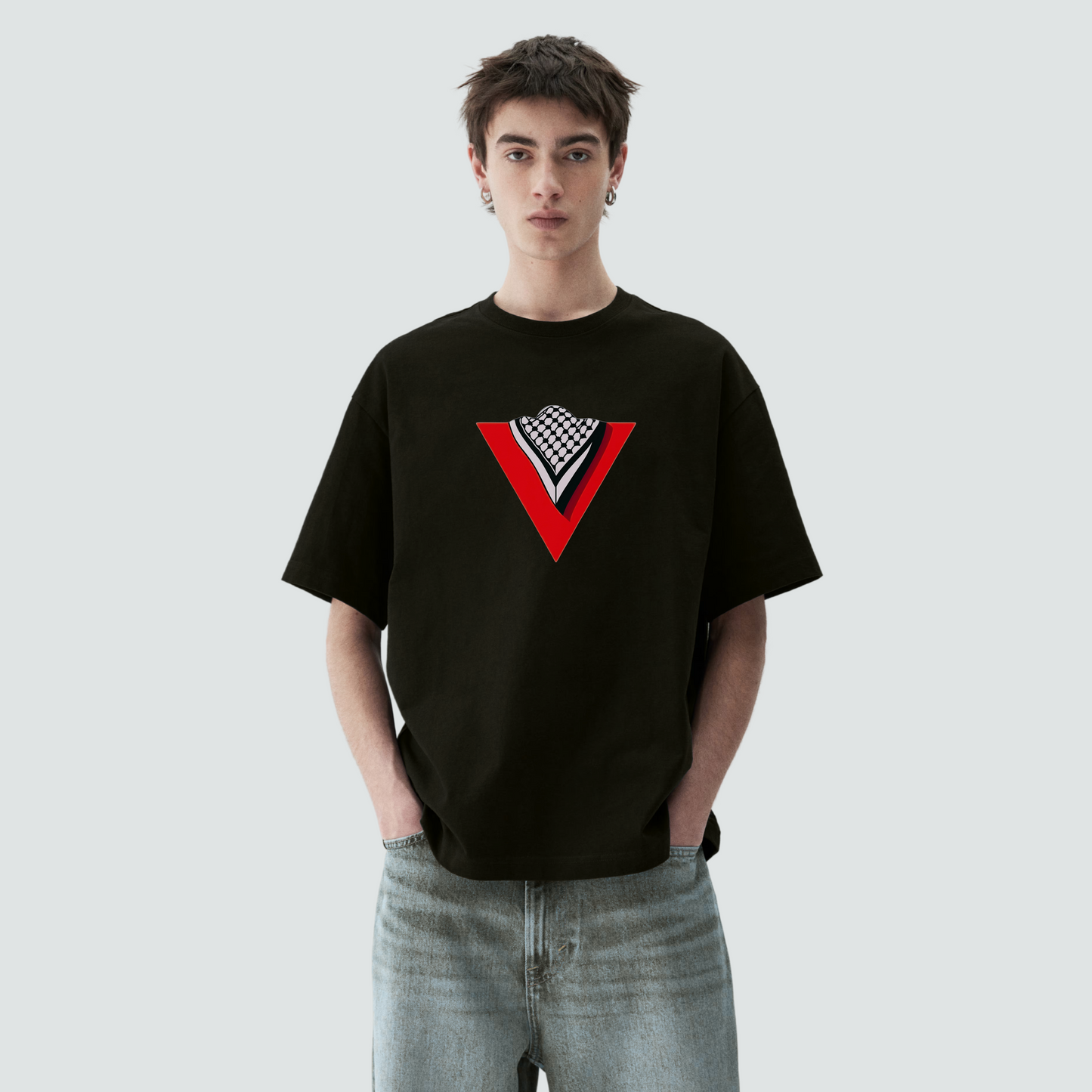 Hanging Keffiyeh Oversized T-Shirt