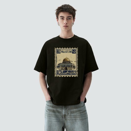 Vintage Stamp Oversized T-Shirt